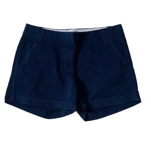 NWOT J. Crew Navy Blue Classic Chino Shorts